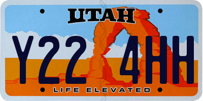 UT license plate Y224HH