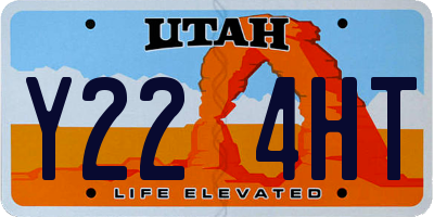 UT license plate Y224HT