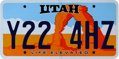 UT license plate Y224HZ