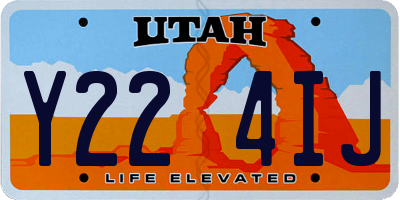 UT license plate Y224IJ