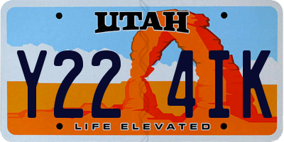 UT license plate Y224IK
