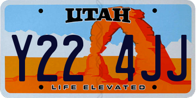 UT license plate Y224JJ