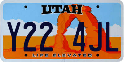 UT license plate Y224JL