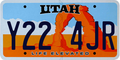 UT license plate Y224JR