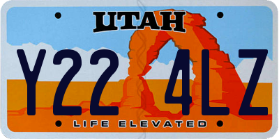 UT license plate Y224LZ