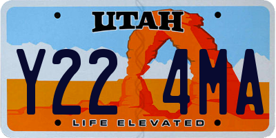 UT license plate Y224MA