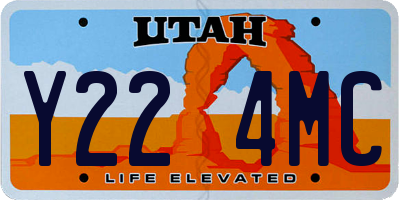 UT license plate Y224MC