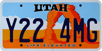 UT license plate Y224MG