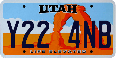 UT license plate Y224NB