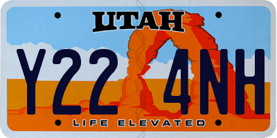 UT license plate Y224NH