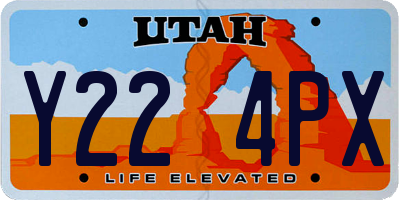 UT license plate Y224PX