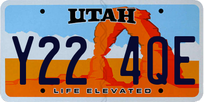 UT license plate Y224QE
