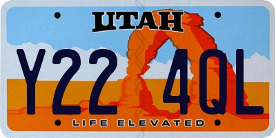 UT license plate Y224QL