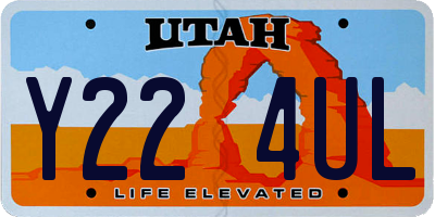 UT license plate Y224UL