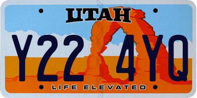 UT license plate Y224YQ