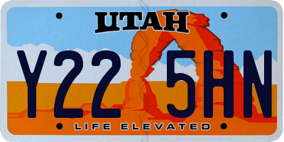 UT license plate Y225HN