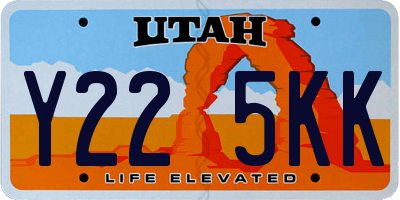 UT license plate Y225KK