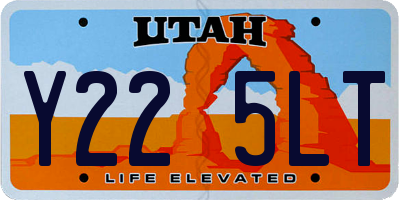 UT license plate Y225LT