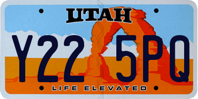 UT license plate Y225PQ