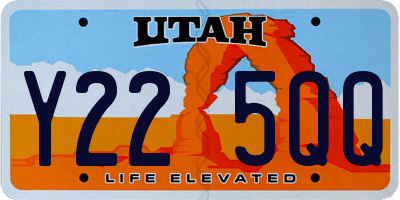 UT license plate Y225QQ