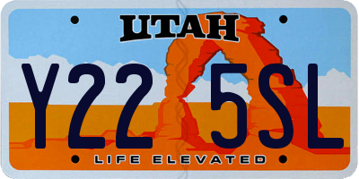 UT license plate Y225SL