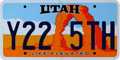 UT license plate Y225TH