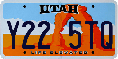 UT license plate Y225TQ