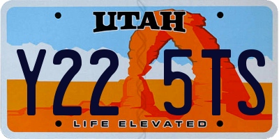 UT license plate Y225TS