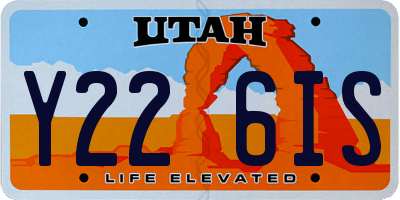 UT license plate Y226IS