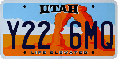 UT license plate Y226MQ