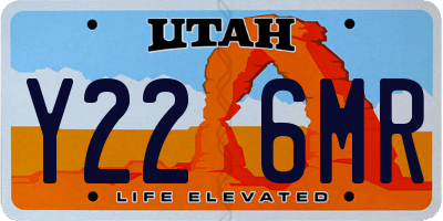 UT license plate Y226MR