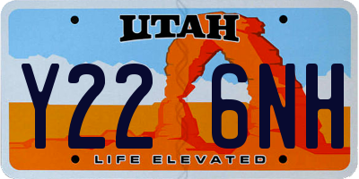 UT license plate Y226NH