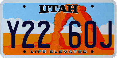 UT license plate Y226OJ