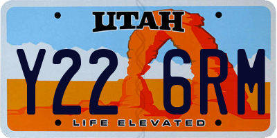 UT license plate Y226RM