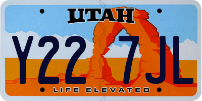 UT license plate Y227JL