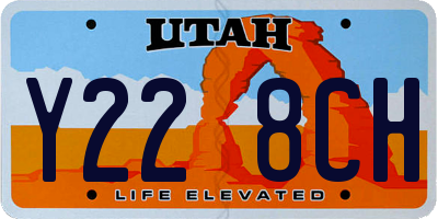 UT license plate Y228CH