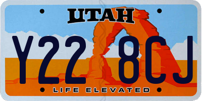 UT license plate Y228CJ