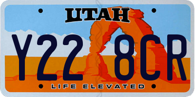 UT license plate Y228CR