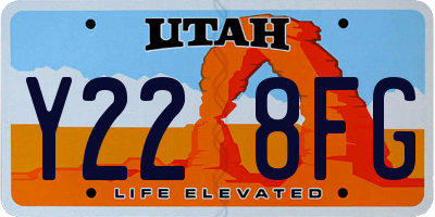 UT license plate Y228FG