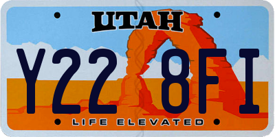 UT license plate Y228FI