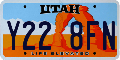 UT license plate Y228FN