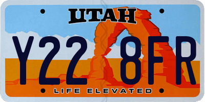 UT license plate Y228FR
