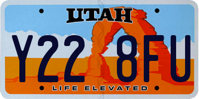 UT license plate Y228FU