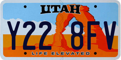 UT license plate Y228FV
