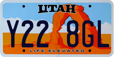 UT license plate Y228GL