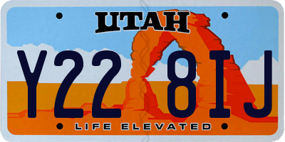 UT license plate Y228IJ