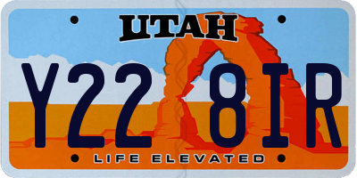 UT license plate Y228IR