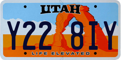 UT license plate Y228IY
