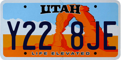 UT license plate Y228JE