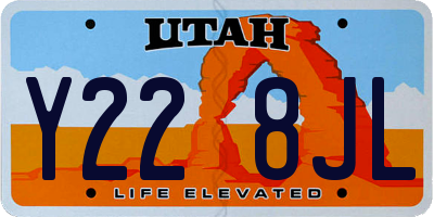 UT license plate Y228JL
